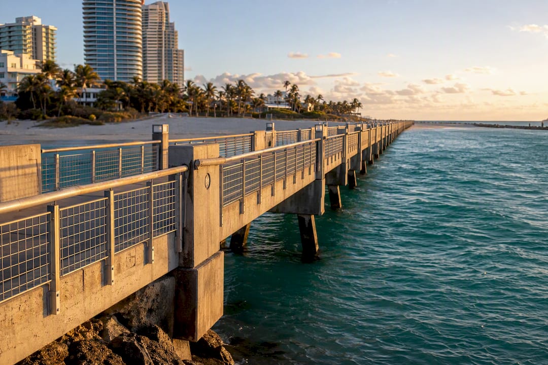 South Pointe pier beside Miami Beach