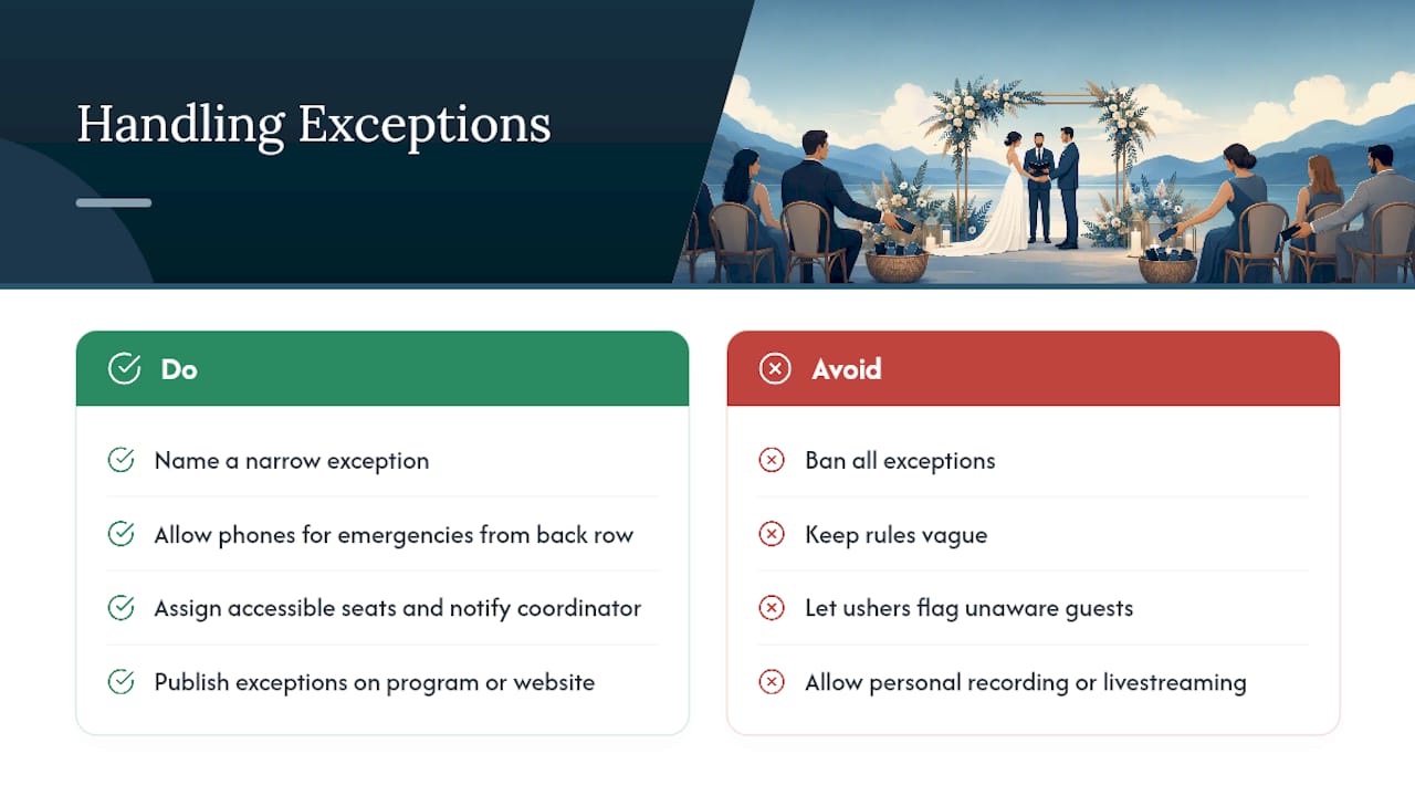 How Do You Handle Exceptions Like Emergencies or Accessibility Needs? — overview diagram