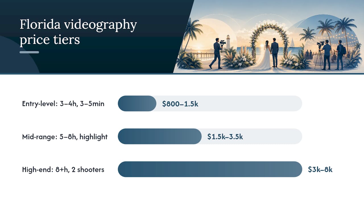 Florida wedding videography price tiers