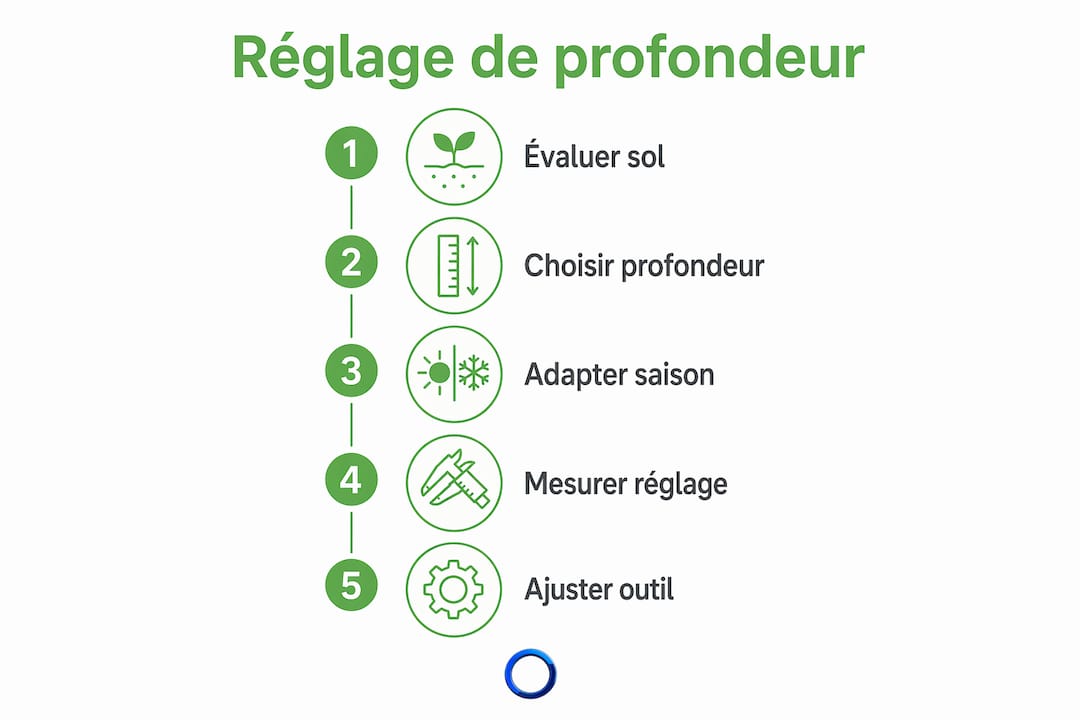 Infographie : les étapes clés pour bien régler la profondeur de labour