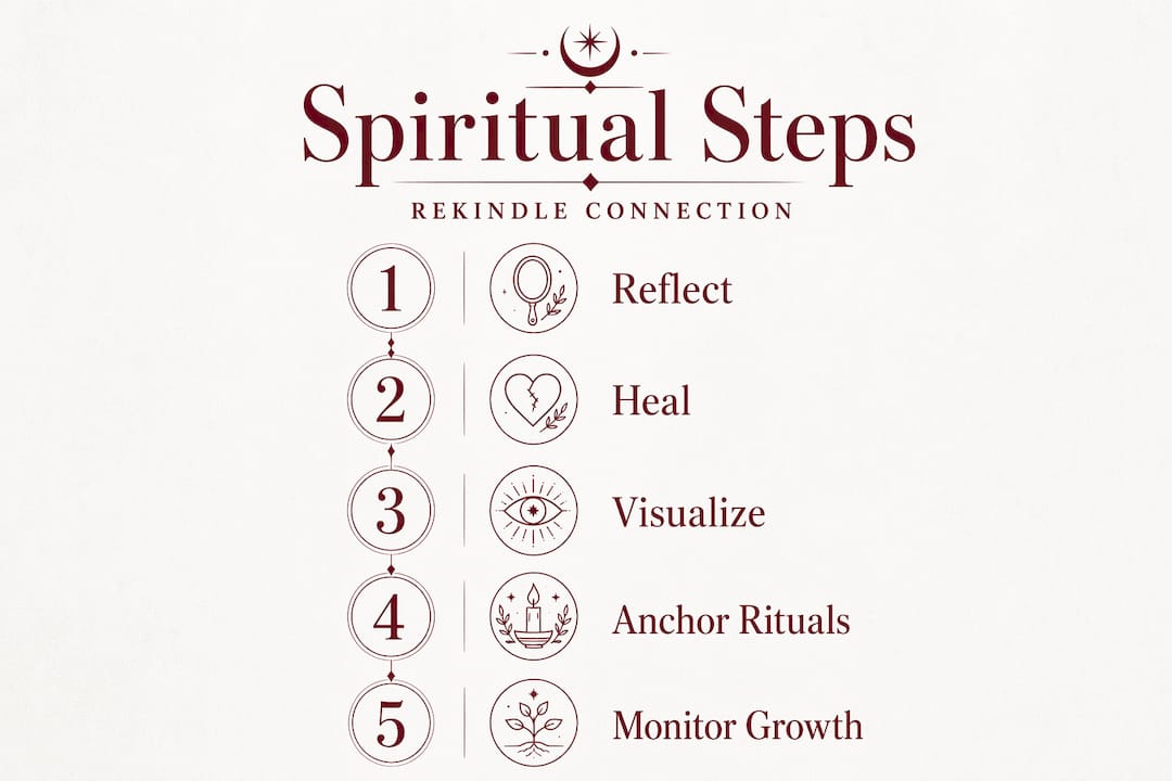 Infographic showing spiritual reconciliation steps