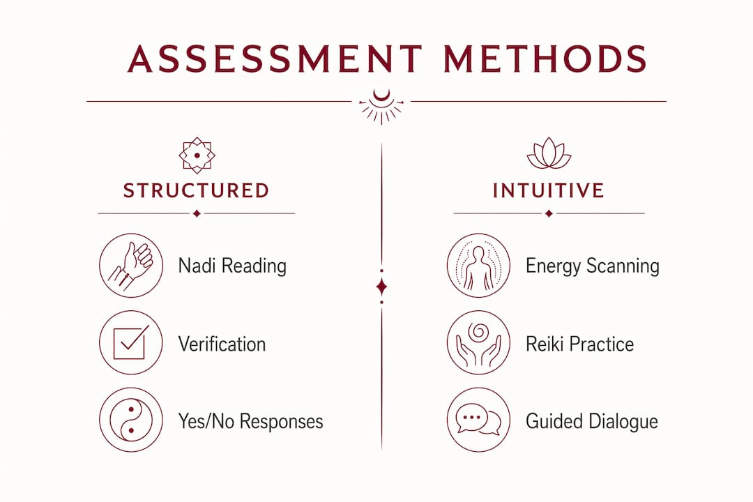 Infographic comparing spiritual assessment methods