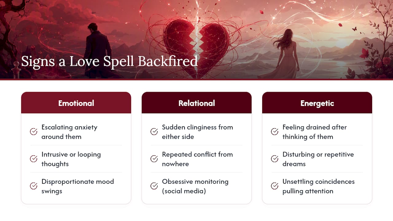 How Do You Know a Love Spell Backfired? — overview diagram