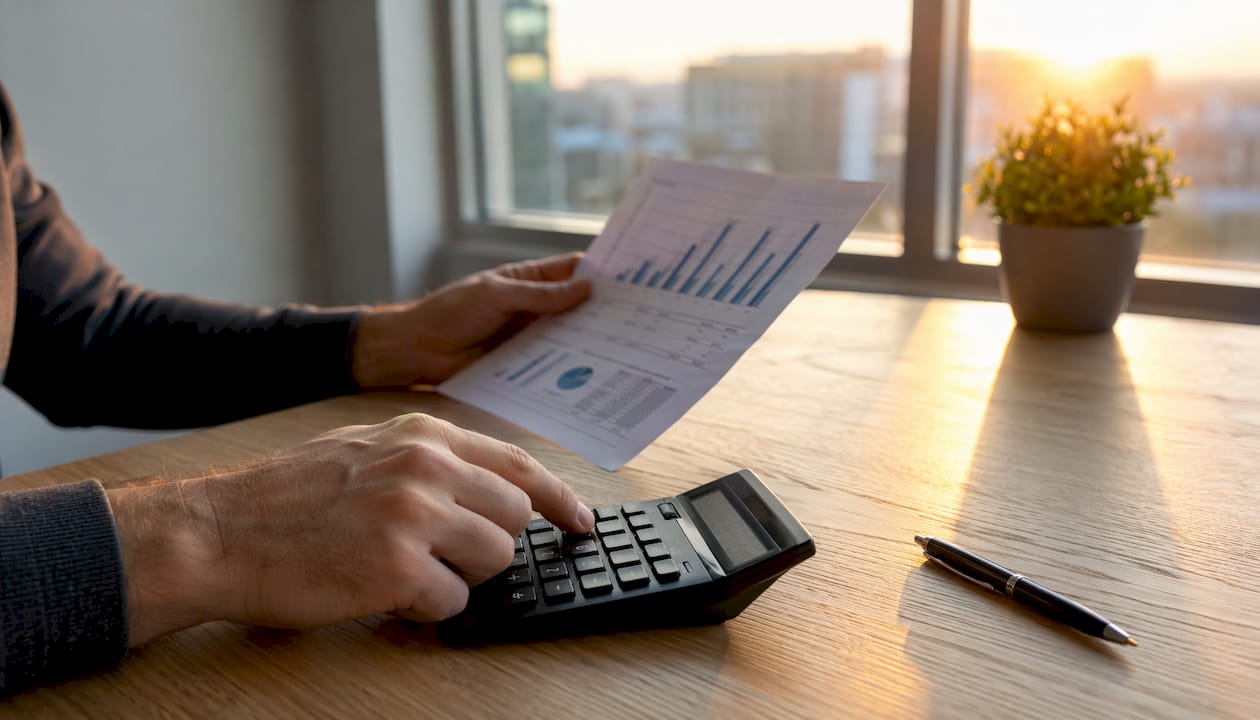Personas revisando y analizando cifras para calcular incentivos financieros