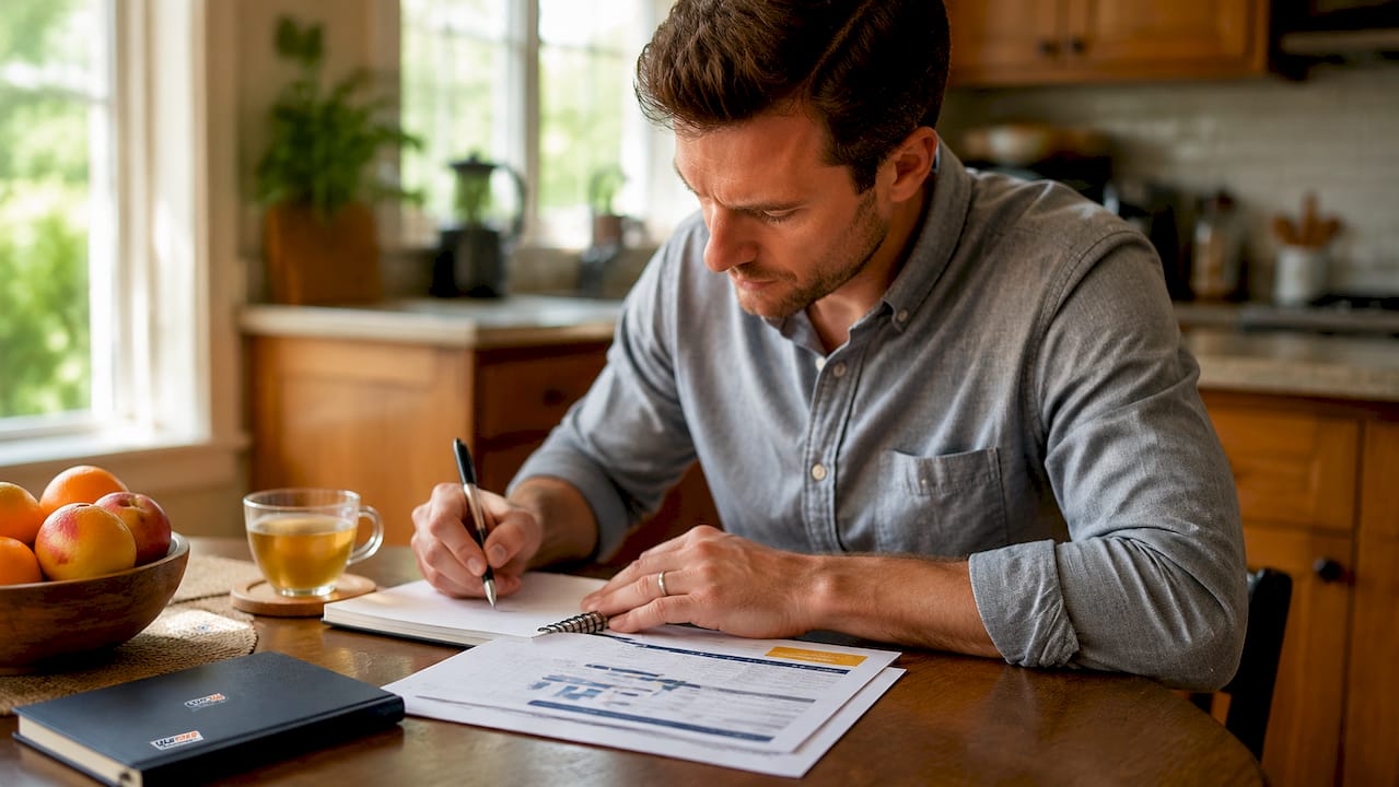 Man analyzing FBA prep cost savings report
