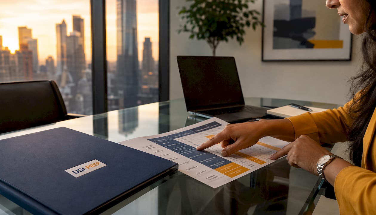 Hands pointing at fulfillment models comparison chart