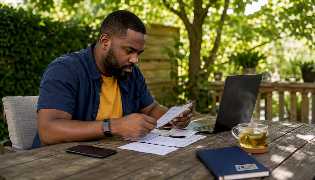Hands typing orders in home office for dropshipping
