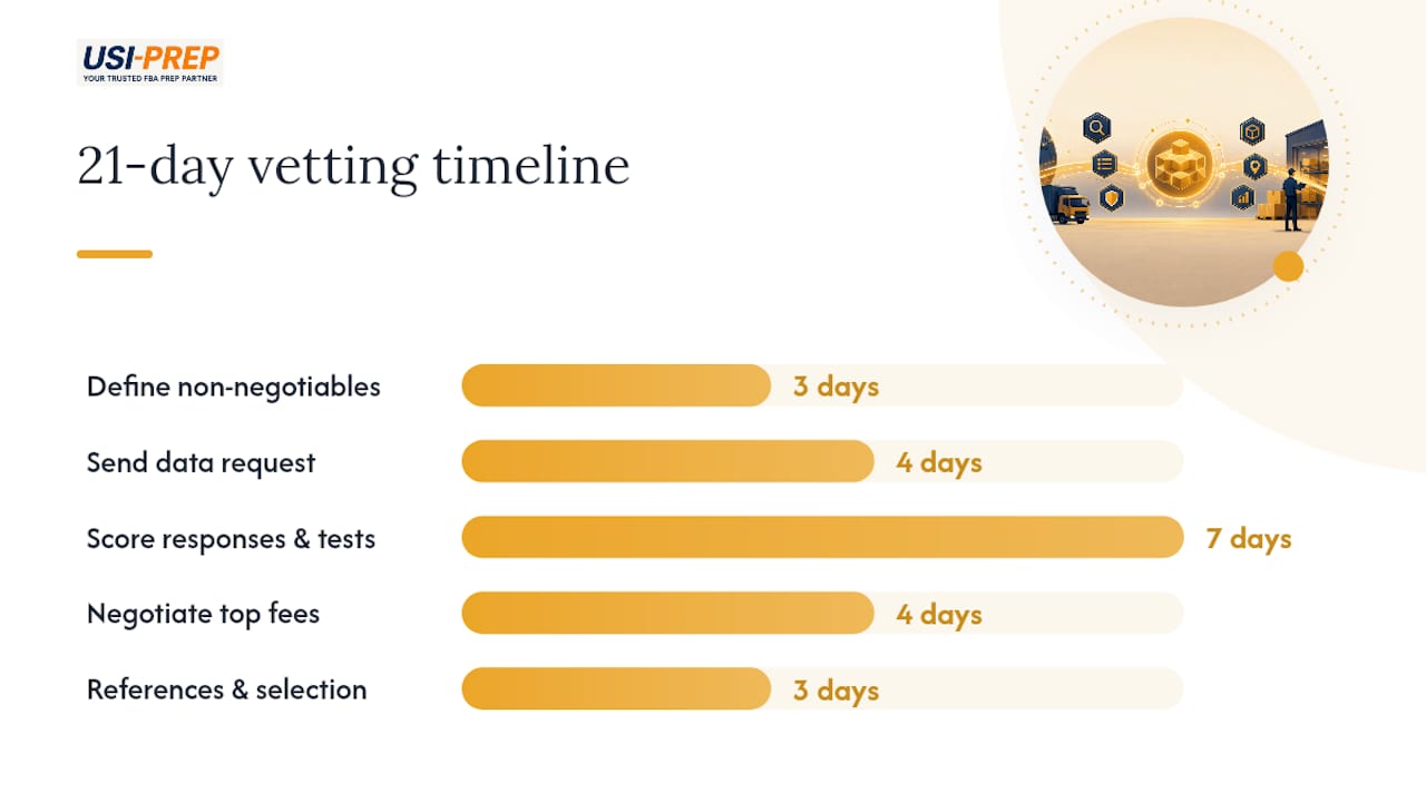 How should you structure your RFP and vet providers in 21 days? — overview diagram