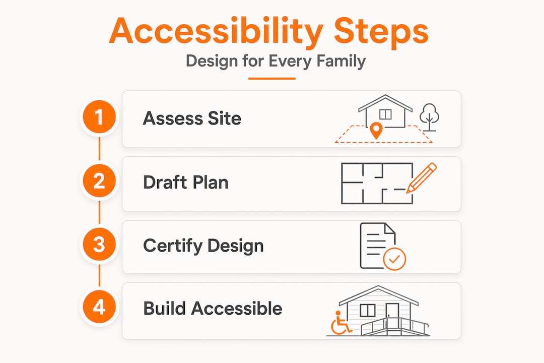 Steps for designing accessible shed home