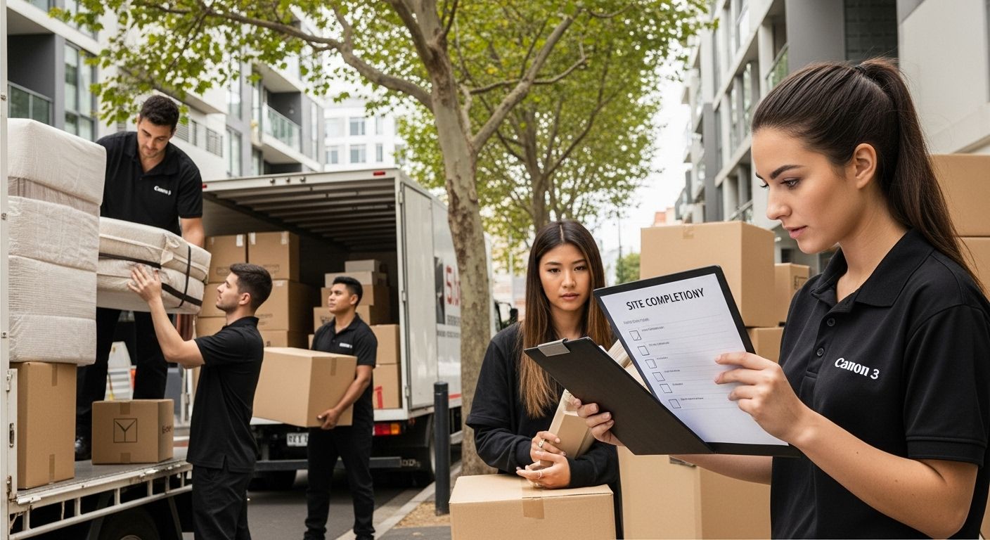 moving team unloading Melbourne