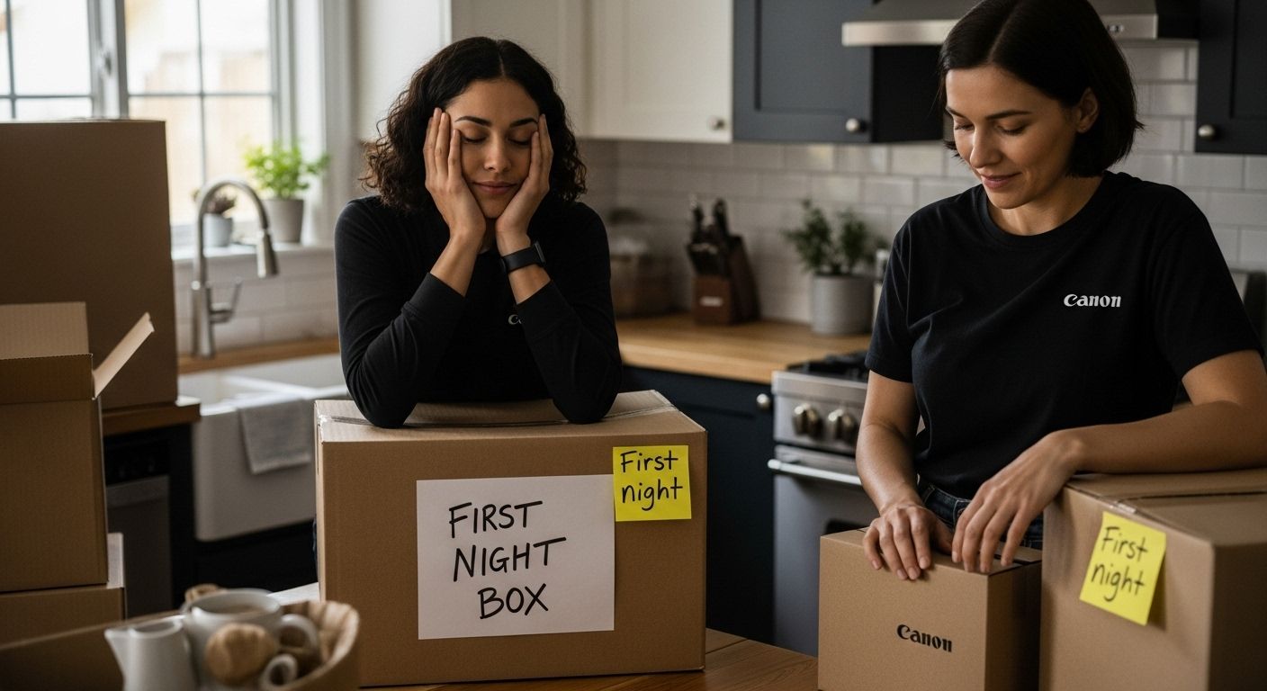 first night box packing