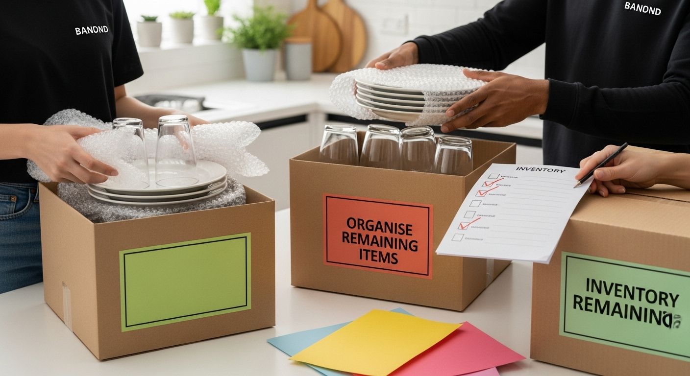 packing kitchen moving