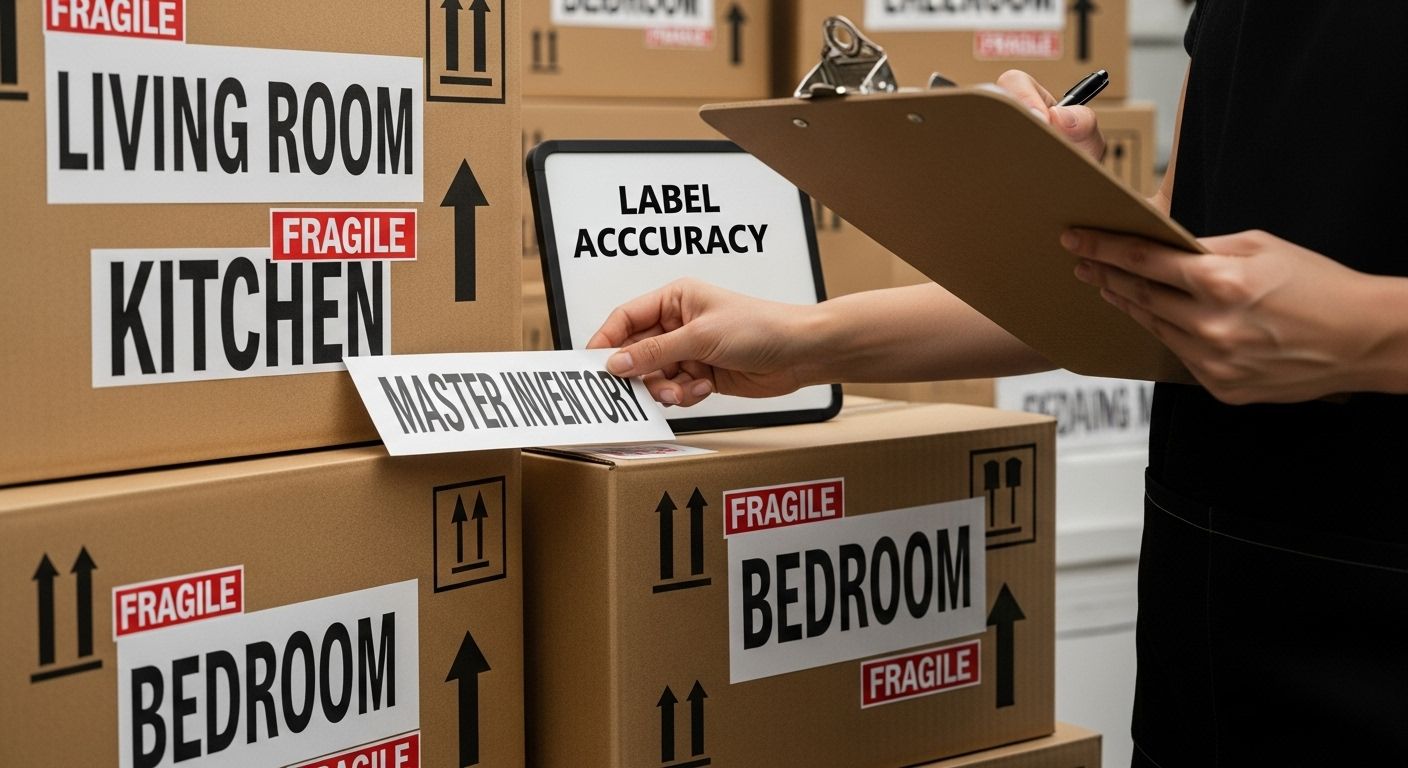 review moving box labels