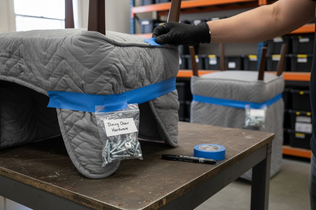 labelled hardware packing