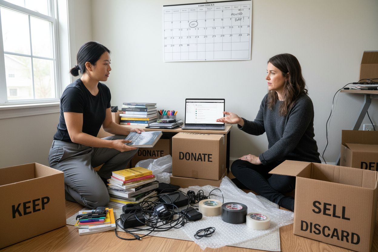 professional decluttering session