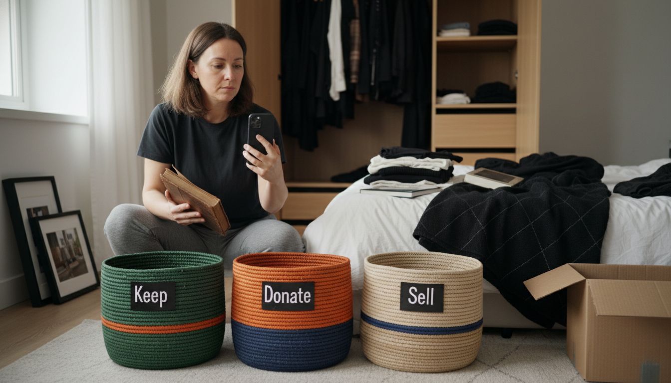 systematic decluttering home