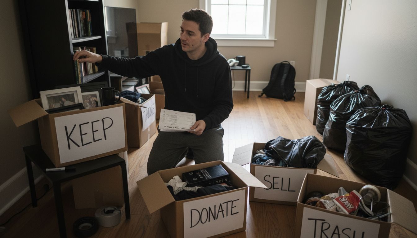 decluttering move out