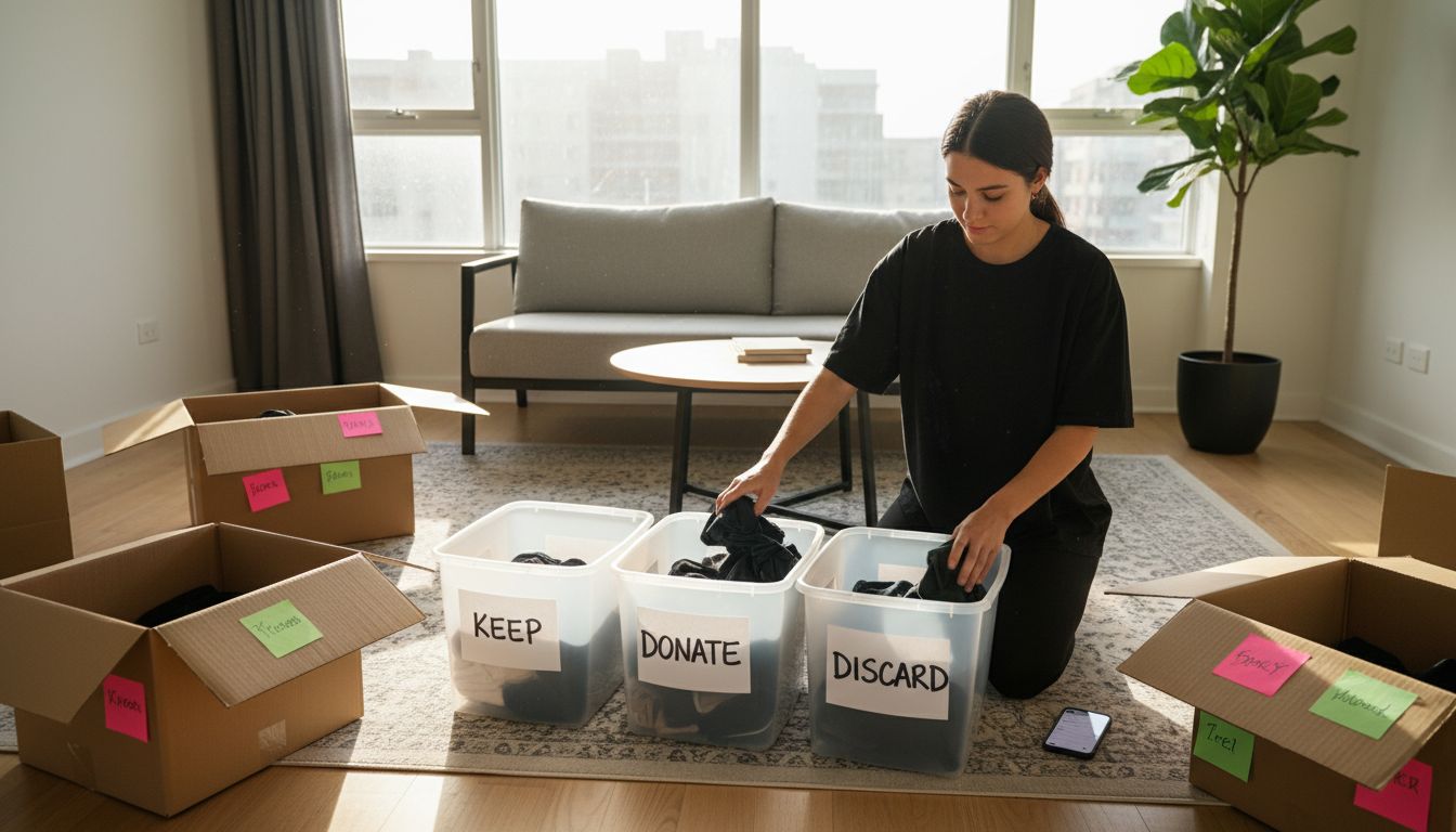 decluttering before move