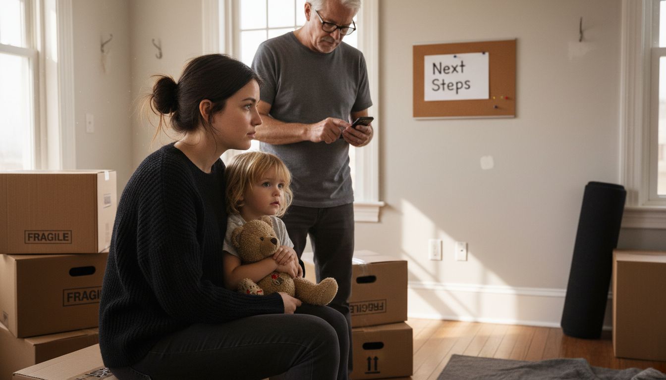 Family faces emotional moment during move