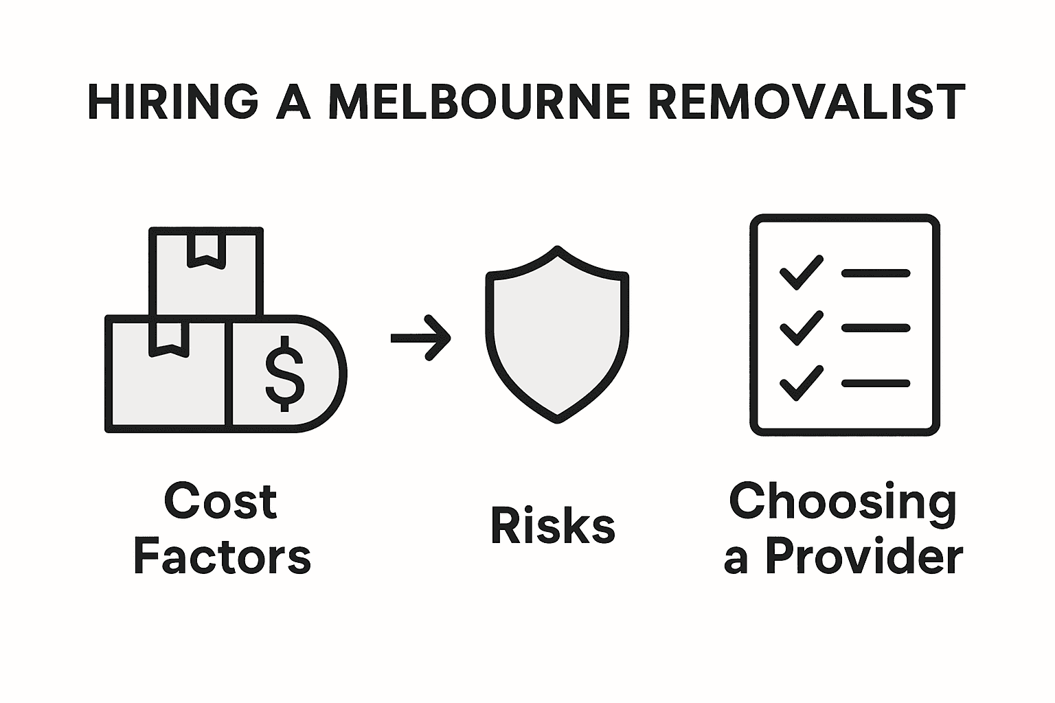 Infographic showing removalist cost and risks comparison