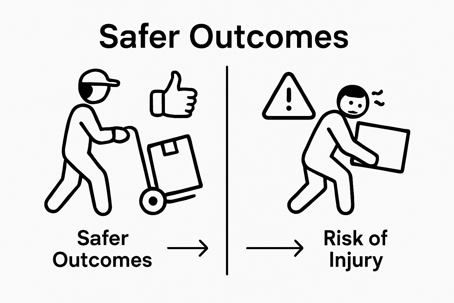 Infographic comparing DIY versus pro mover safety