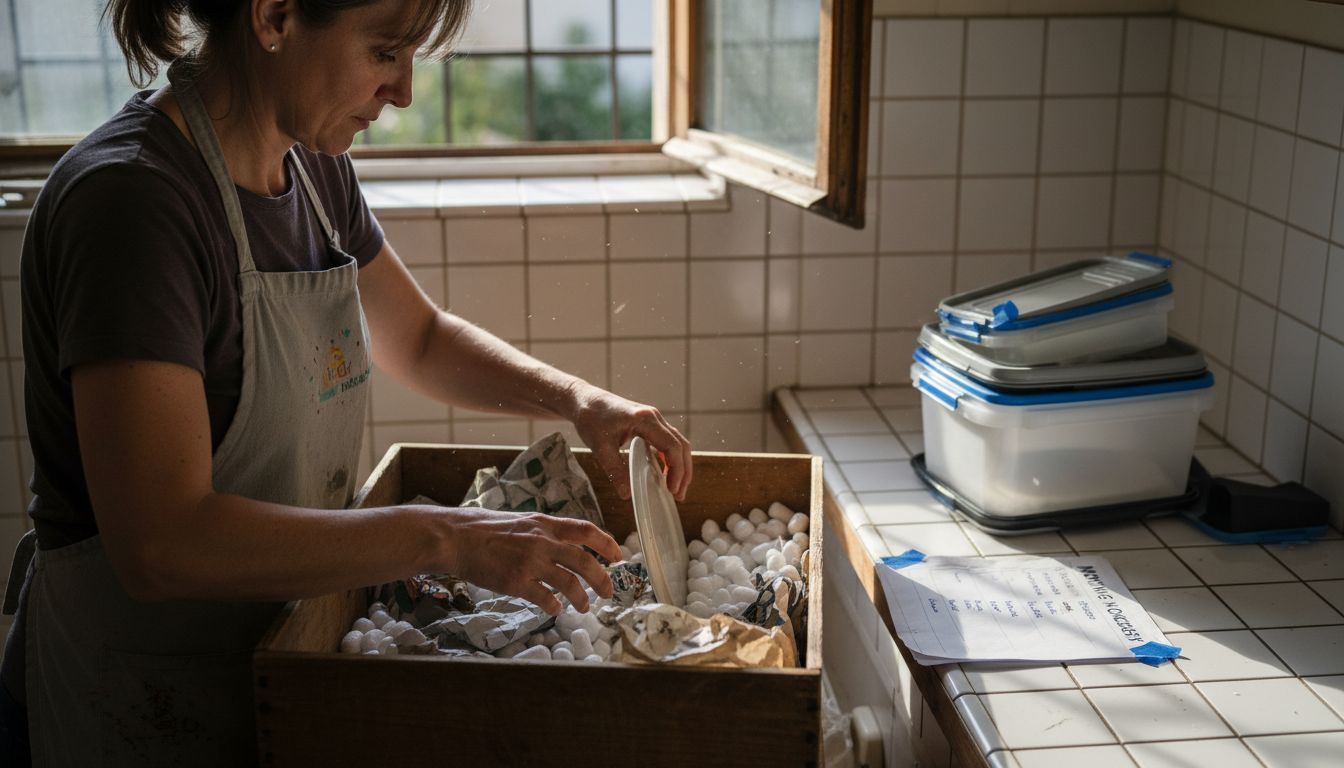 Mover using sustainable packing materials