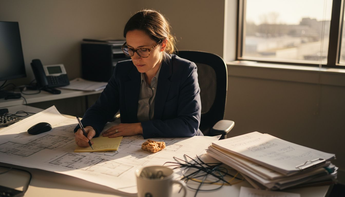 Project coordinator planning an office relocation
