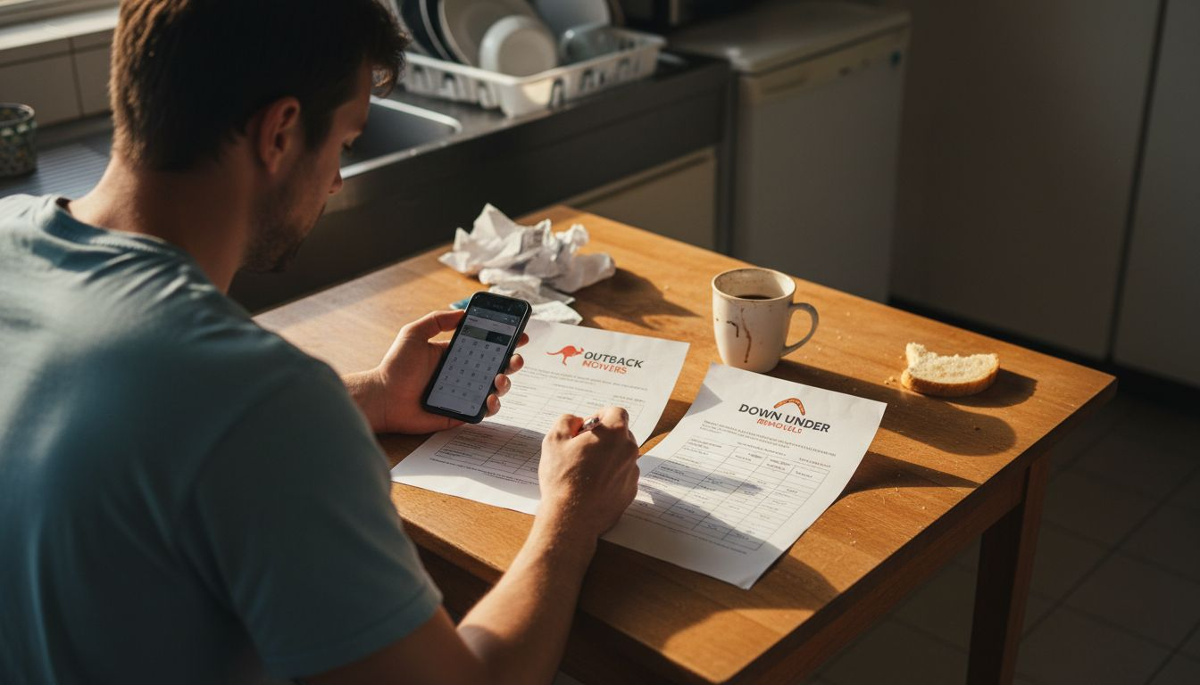 Reviewing and comparing local mover quotes