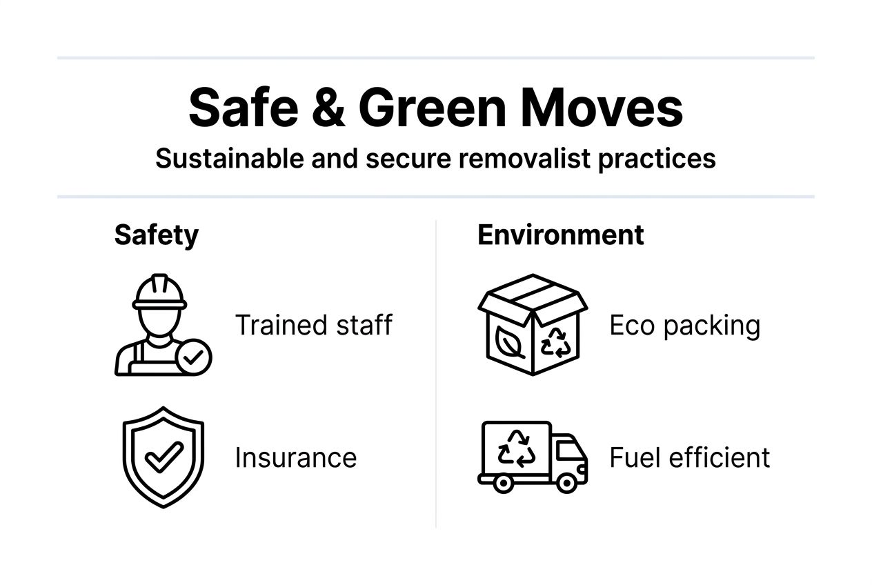 Infographic showing safe and eco removal practices