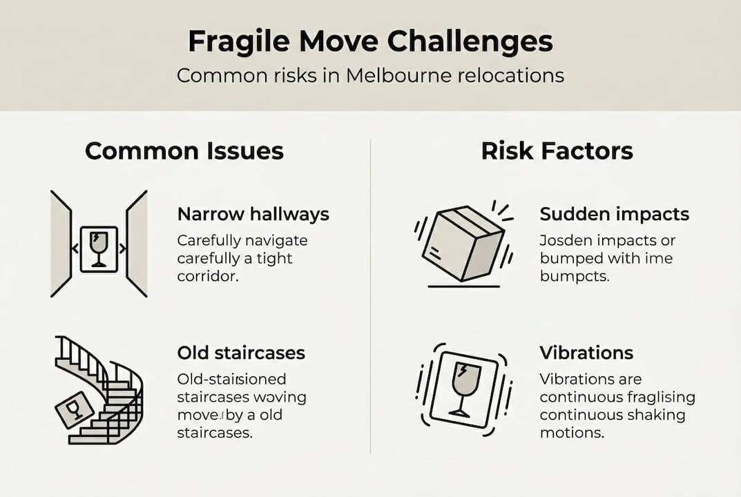 Infographic shows main risks in fragile item transport