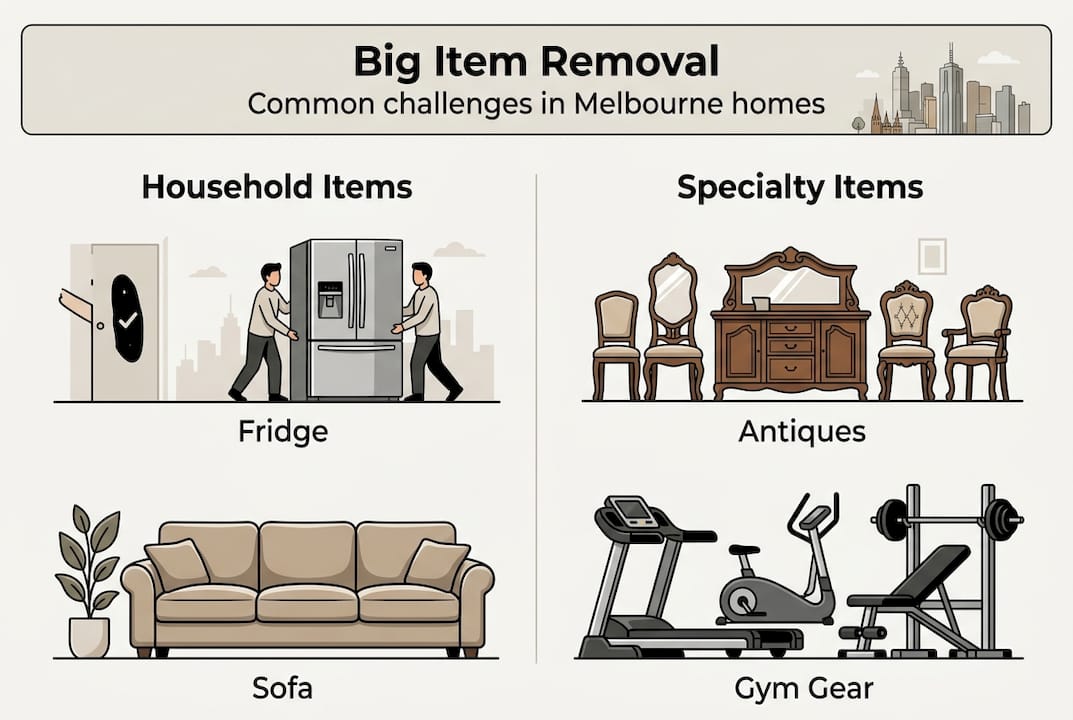 Infographic about big item types and challenges