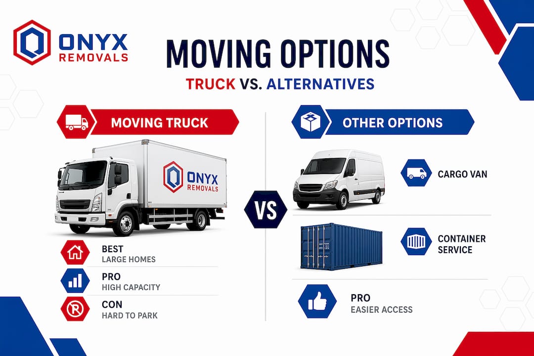 Infographic comparing truck and other moving options