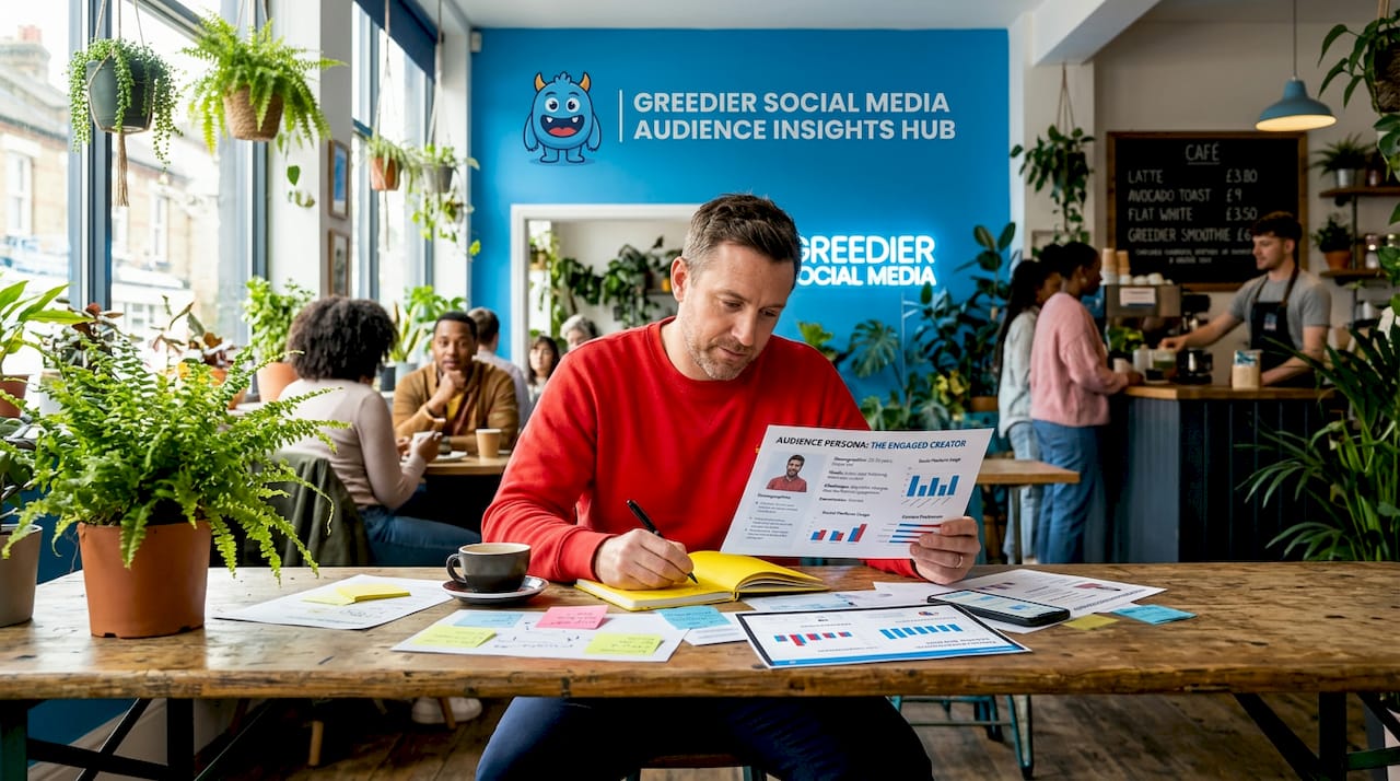 Marketer analyzing audience persona deeply