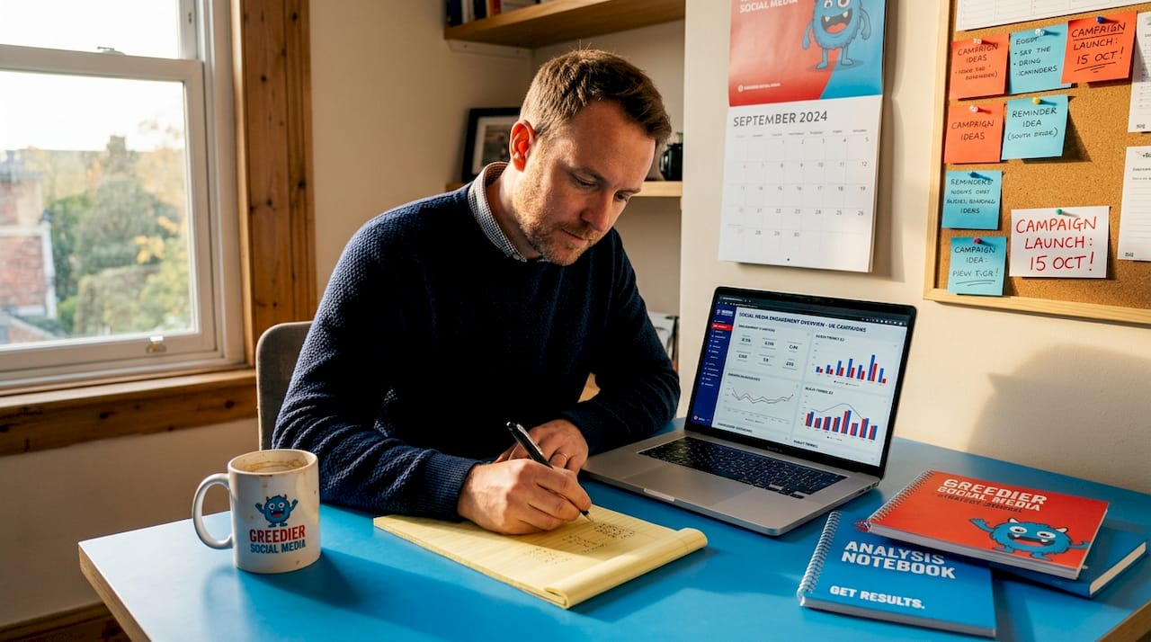 Marketing analyst measuring awareness KPIs