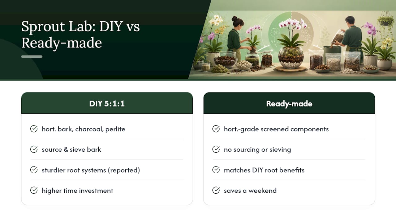 What Sprout Lab Recommends for Home Orchid Growers — overview diagram