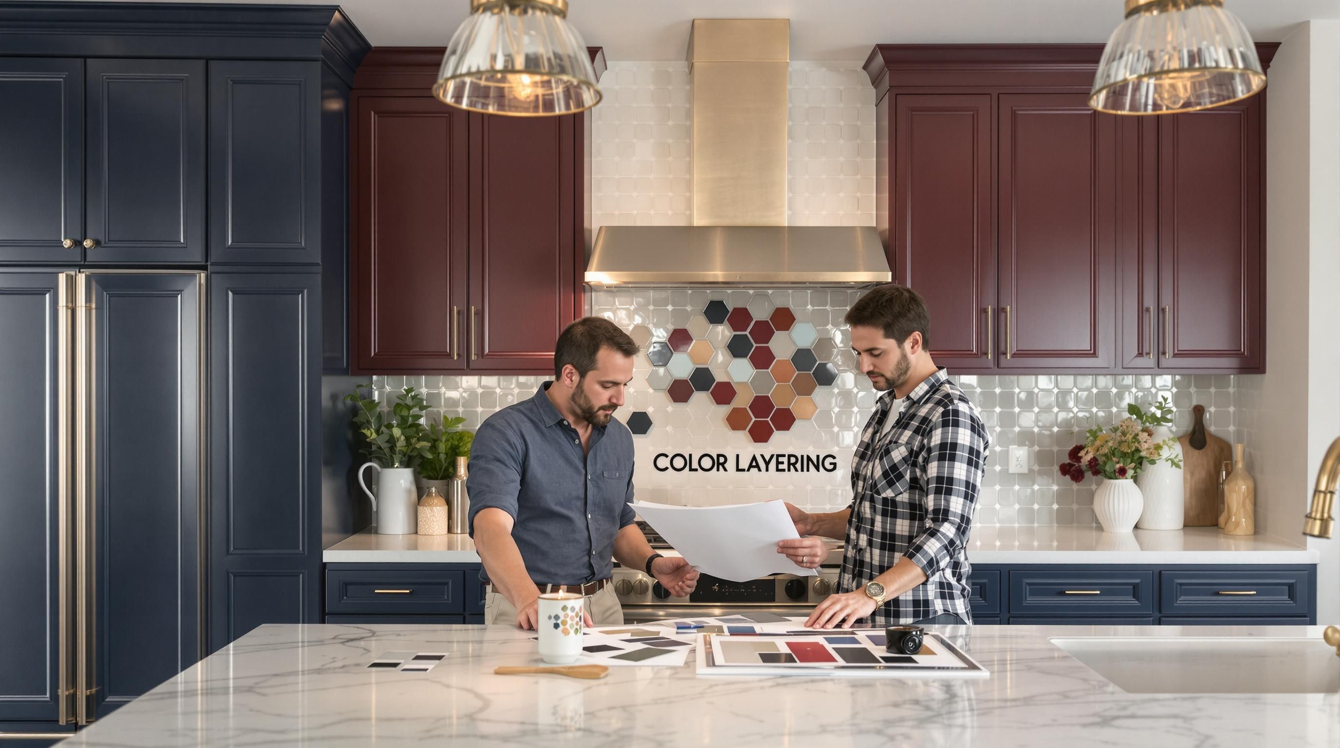 cabinet color combinations