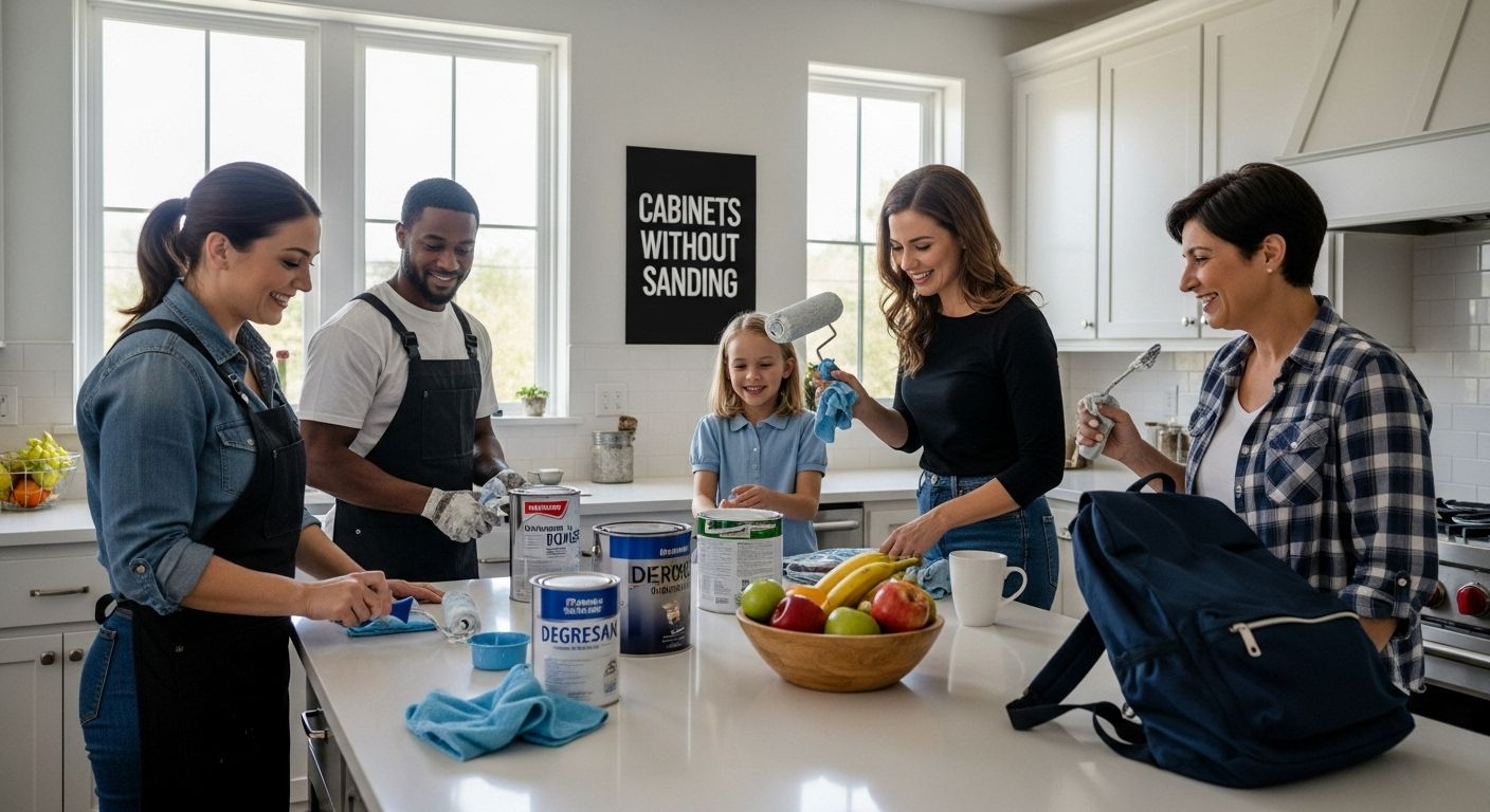 cabinet painting diy family