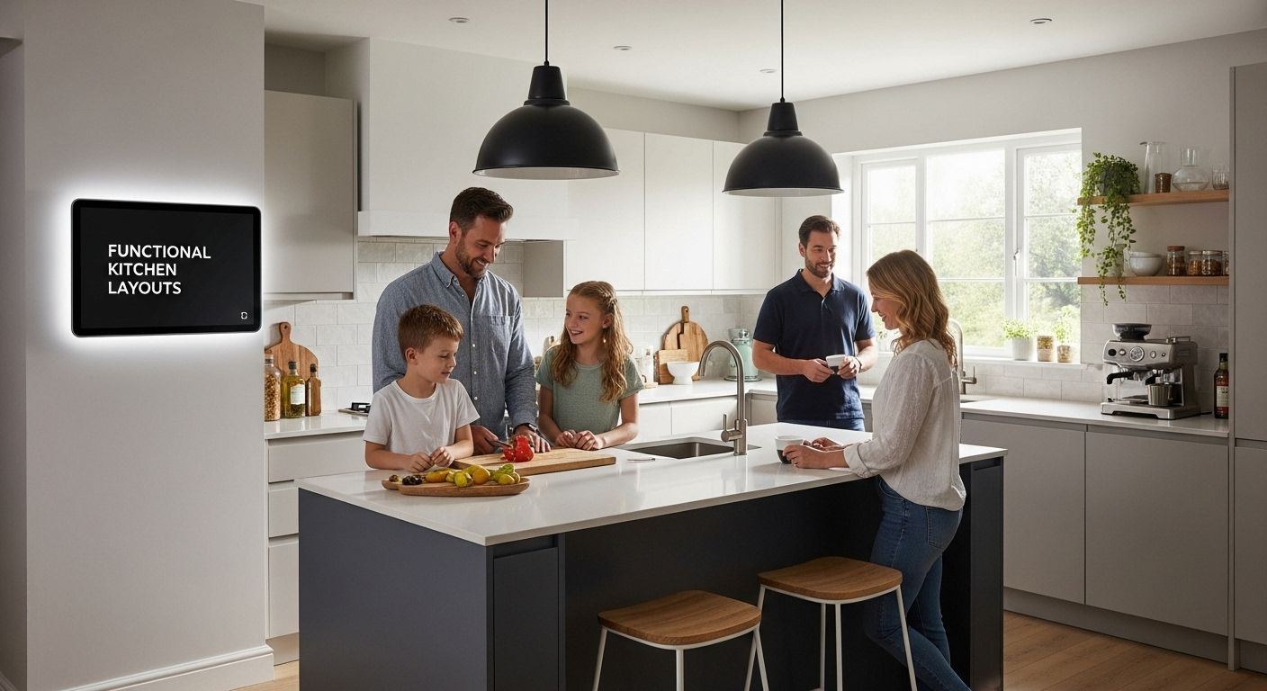 functional kitchen layouts family
