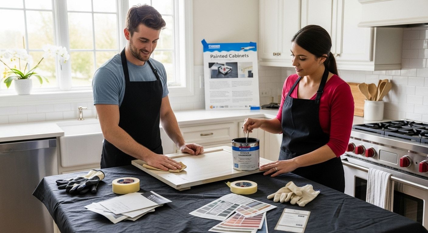 painting laminate cabinets
