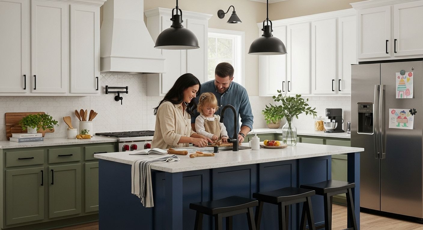 modern farmhouse kitchen cabinet colors