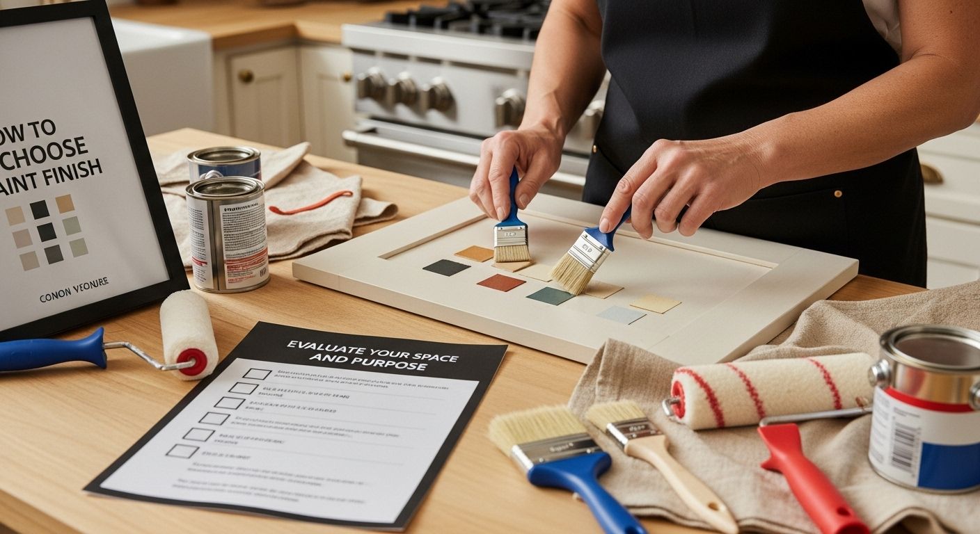choose paint finish kitchen