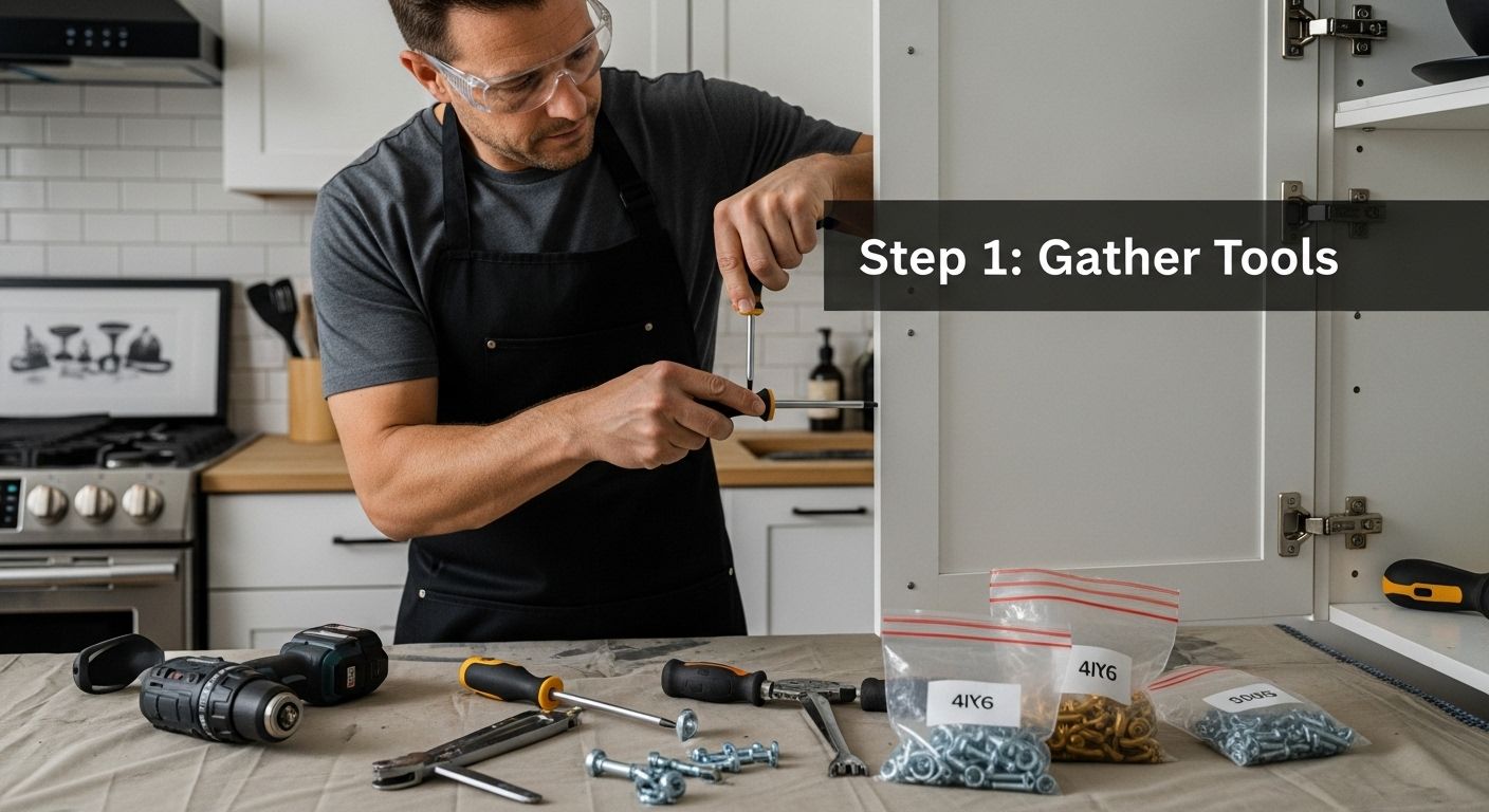 remove cabinet door tools