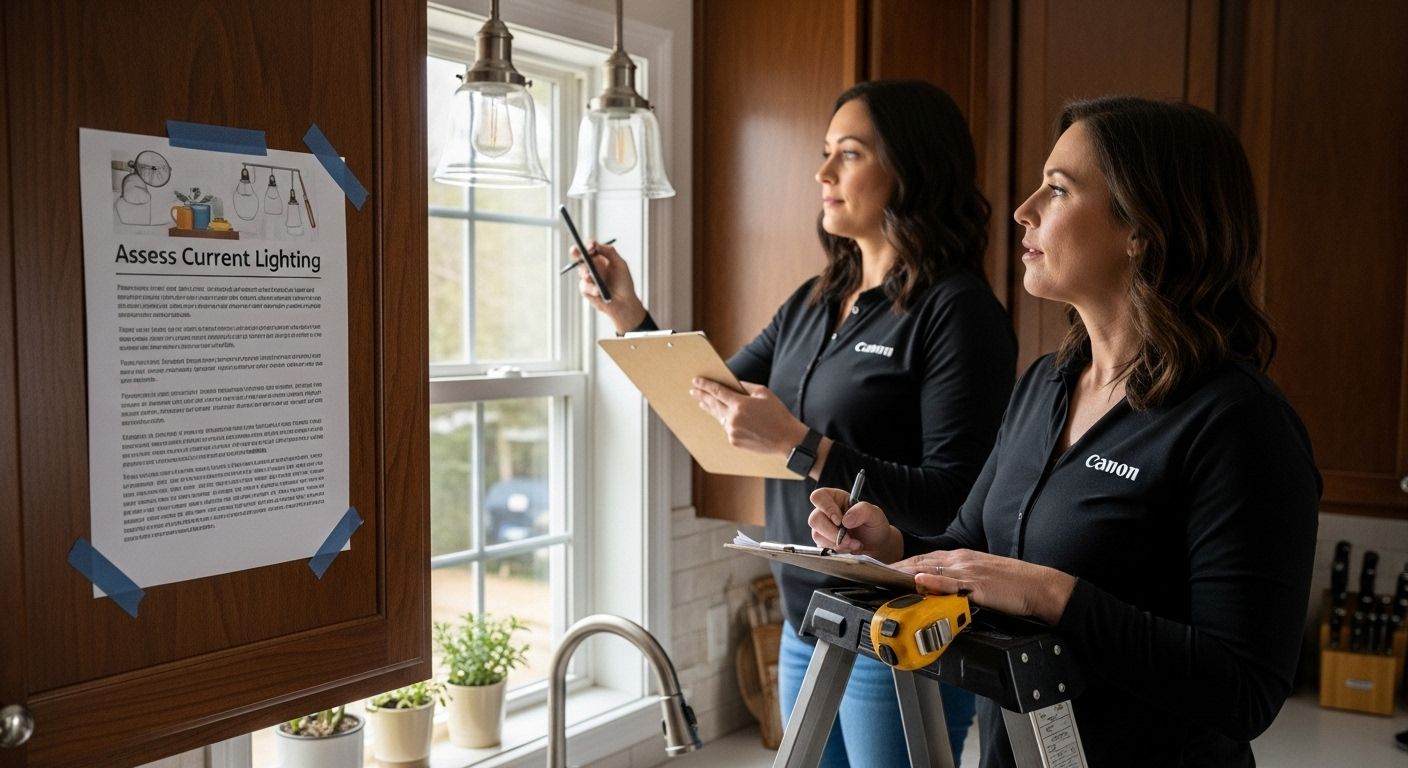 kitchen lighting assessment
