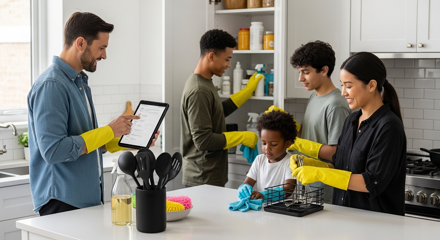 spring cleaning kitchen checklist