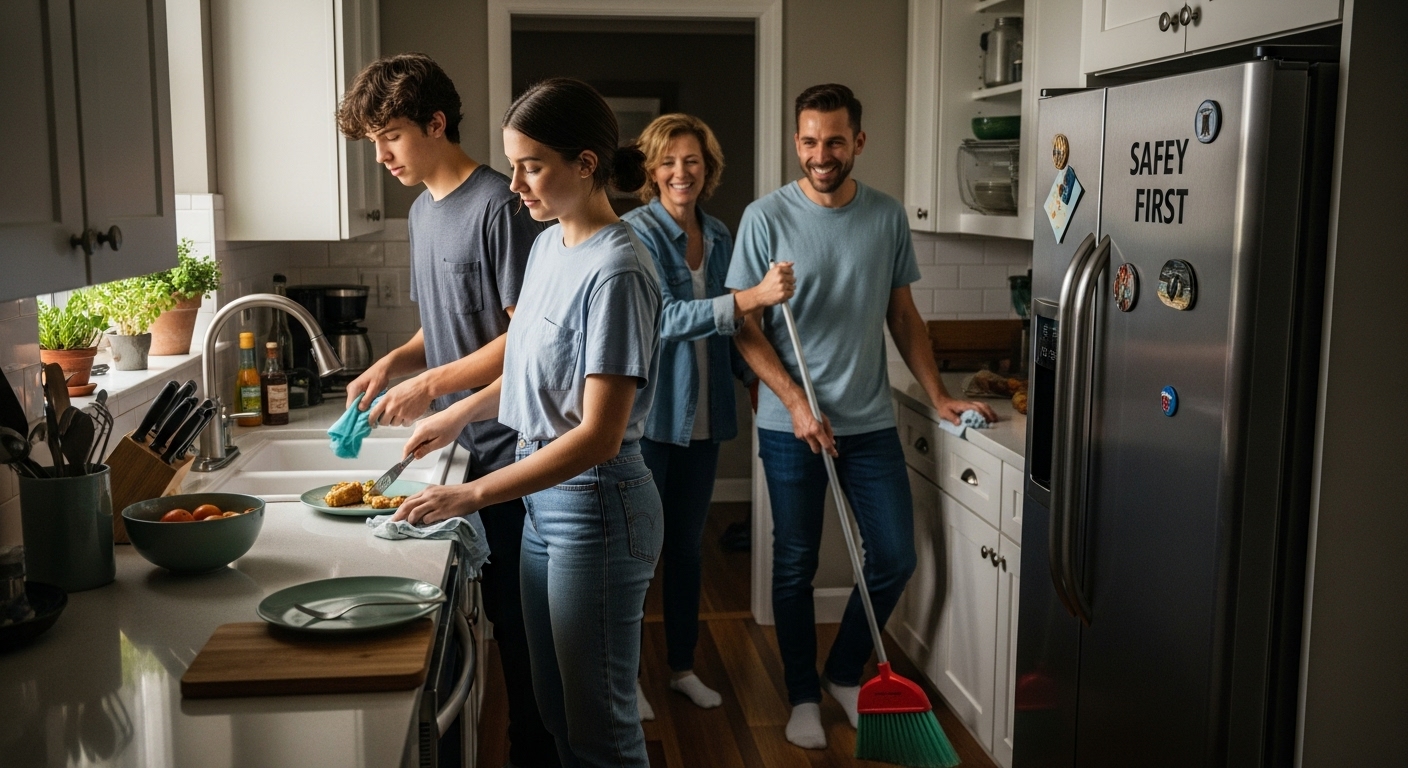 kitchen cleaning safety