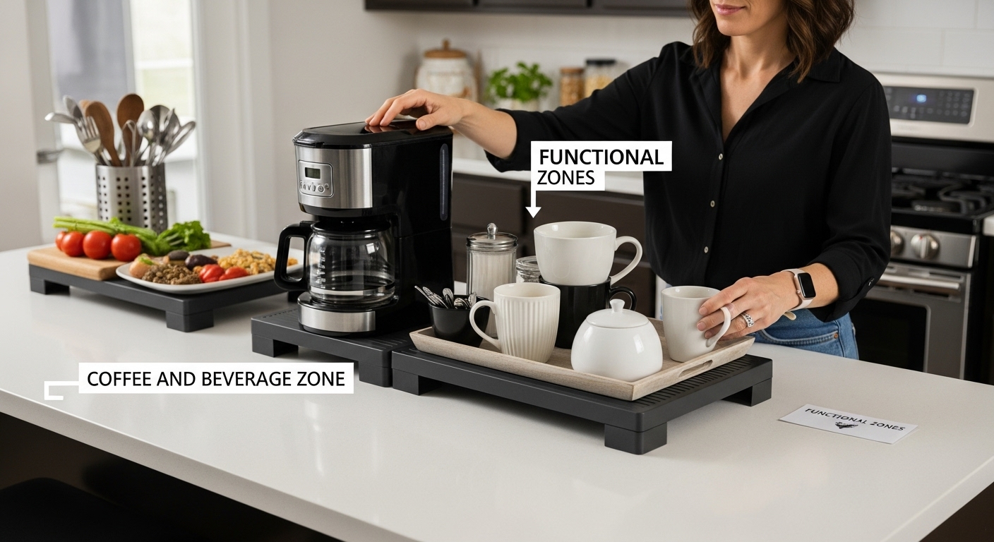 kitchen organization zoning