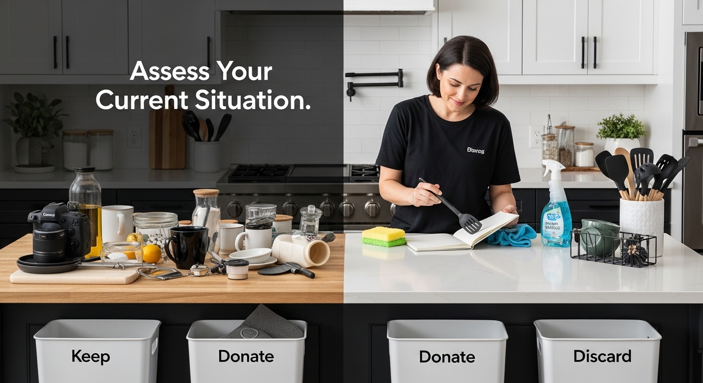 decluttering kitchen counters