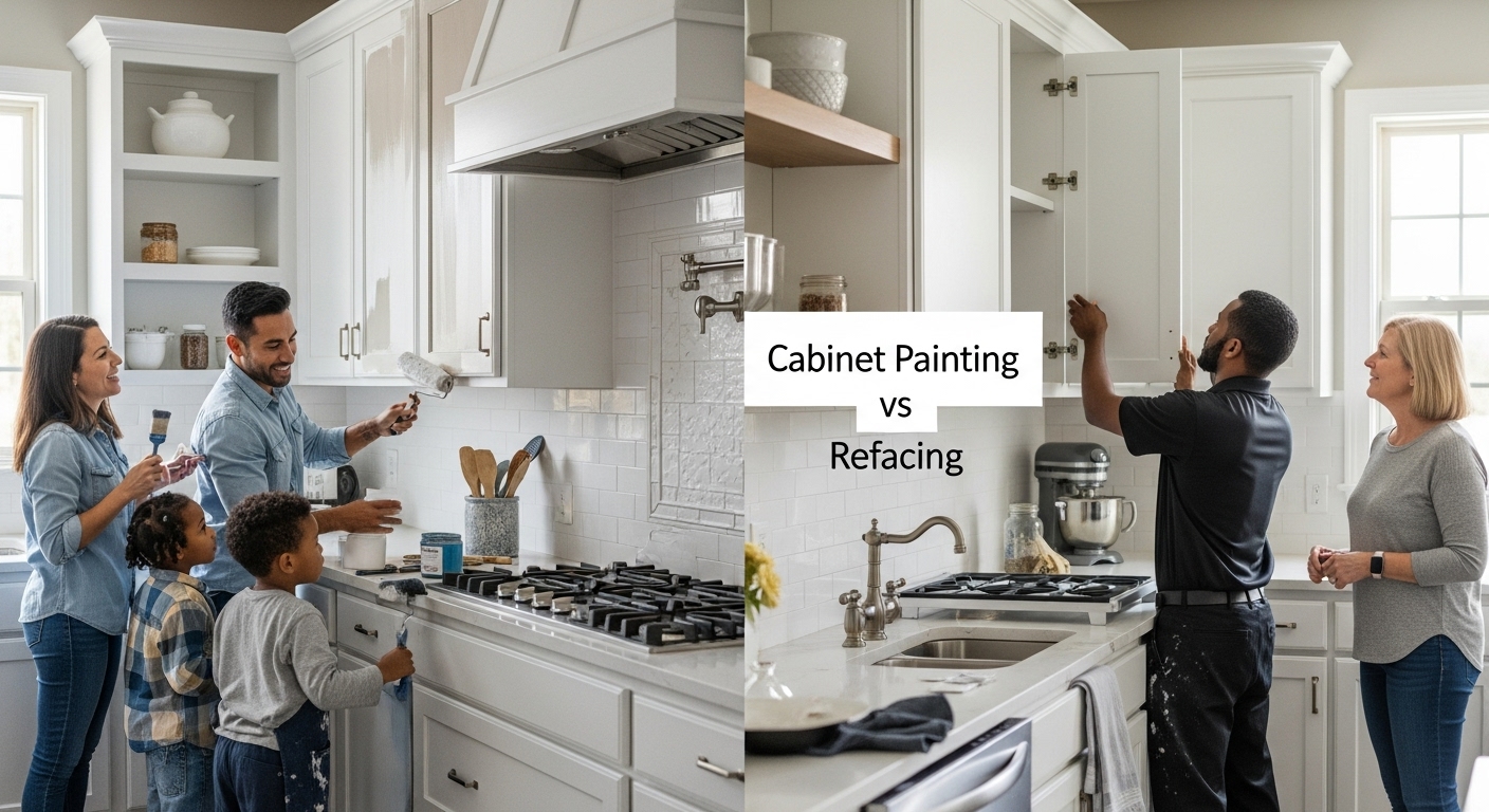 cabinet painting refacing people