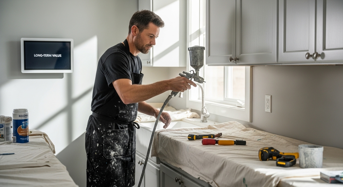 cabinet painting professional