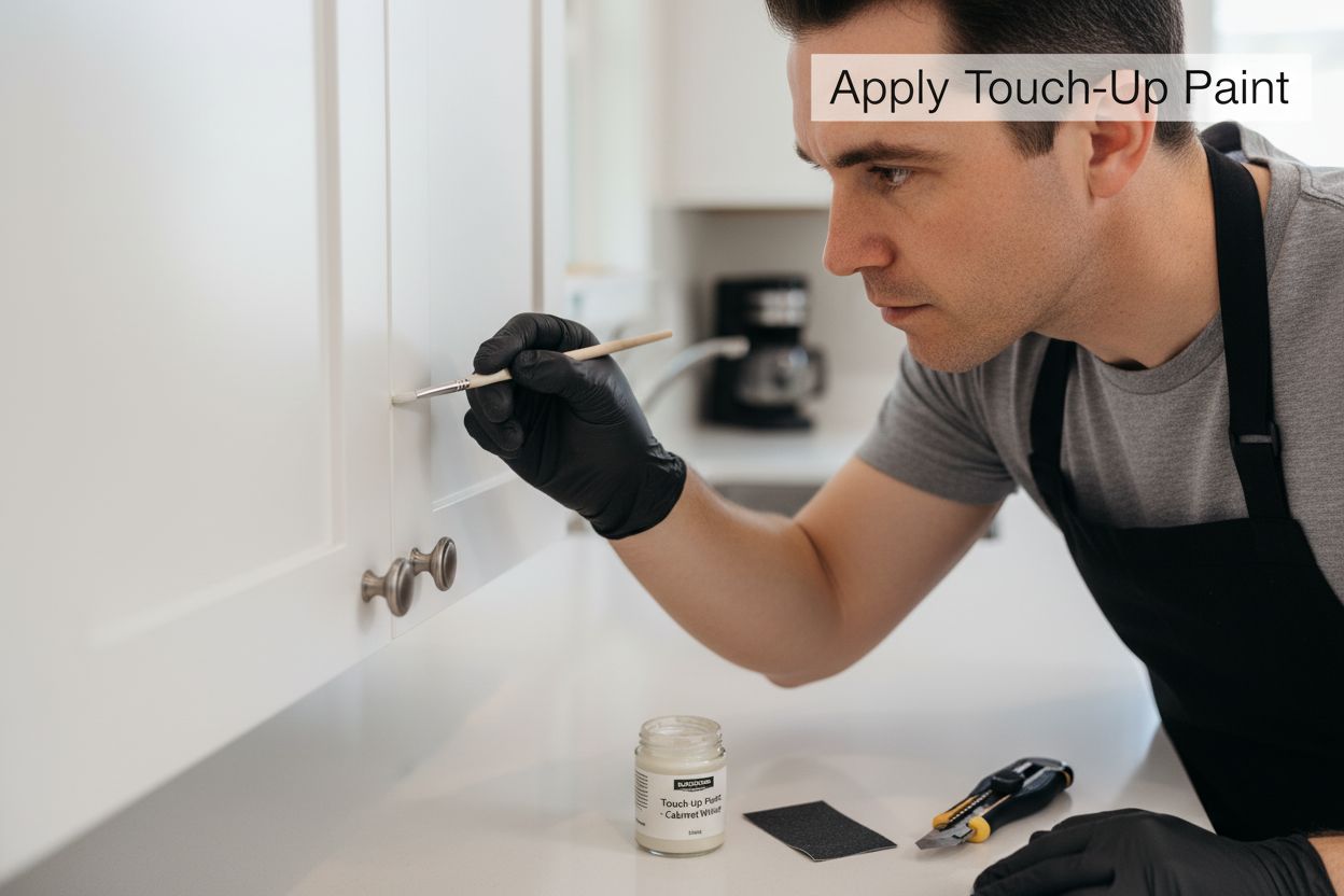 touch up painted cabinets apply
